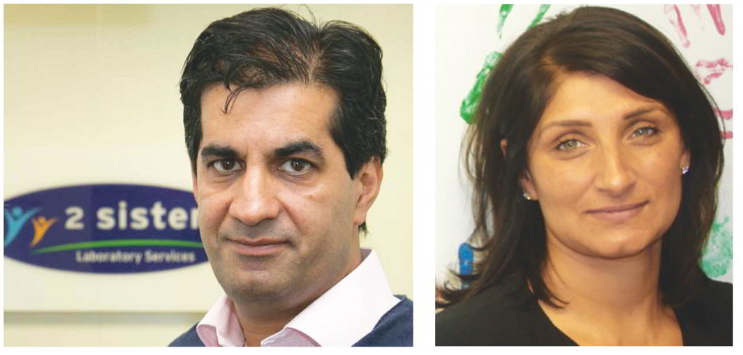 Ranjit Singh Boparan and his wife, Baljinder Kaur