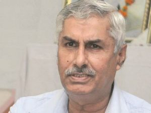 RSS leader Jagdish Gagneja was shot in a market in Jalandhar last year. Photo: UNI