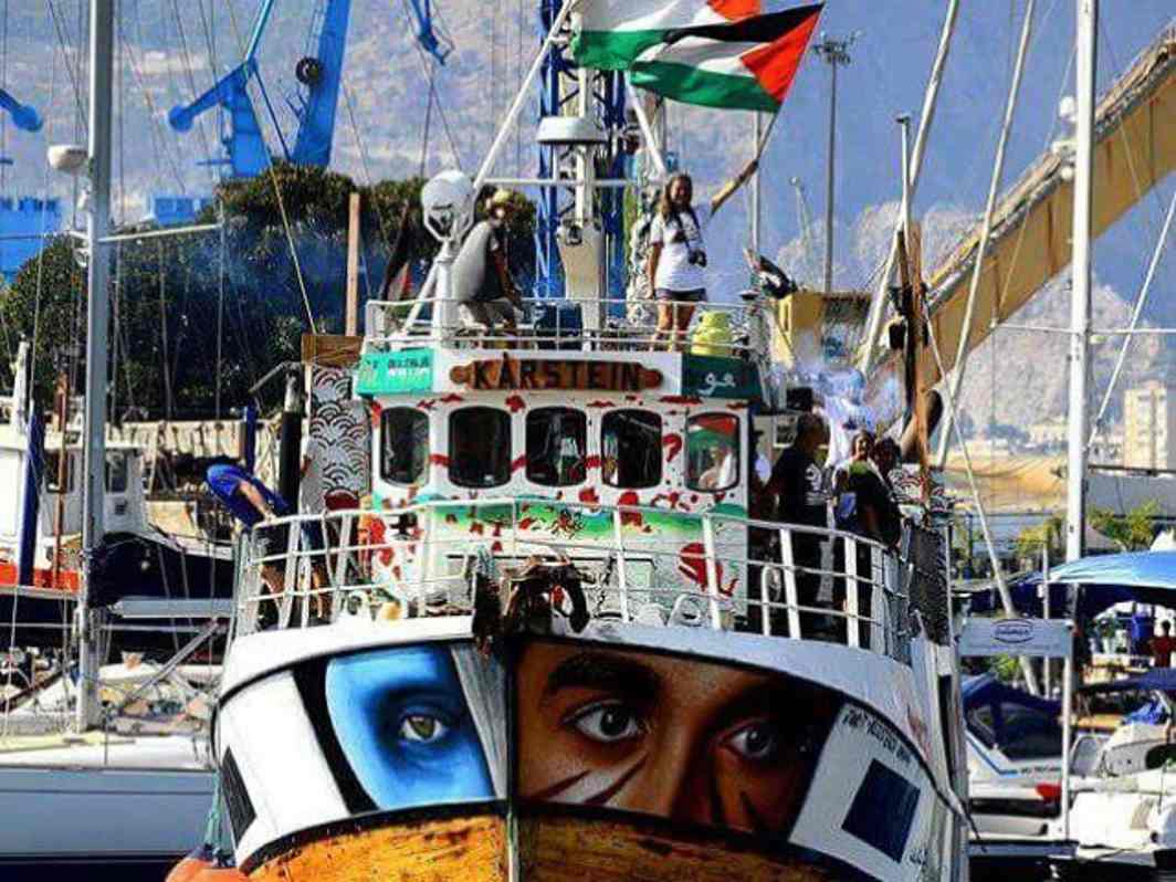   Israel intercepts the ships of Flotilla The Gaza Coast 
