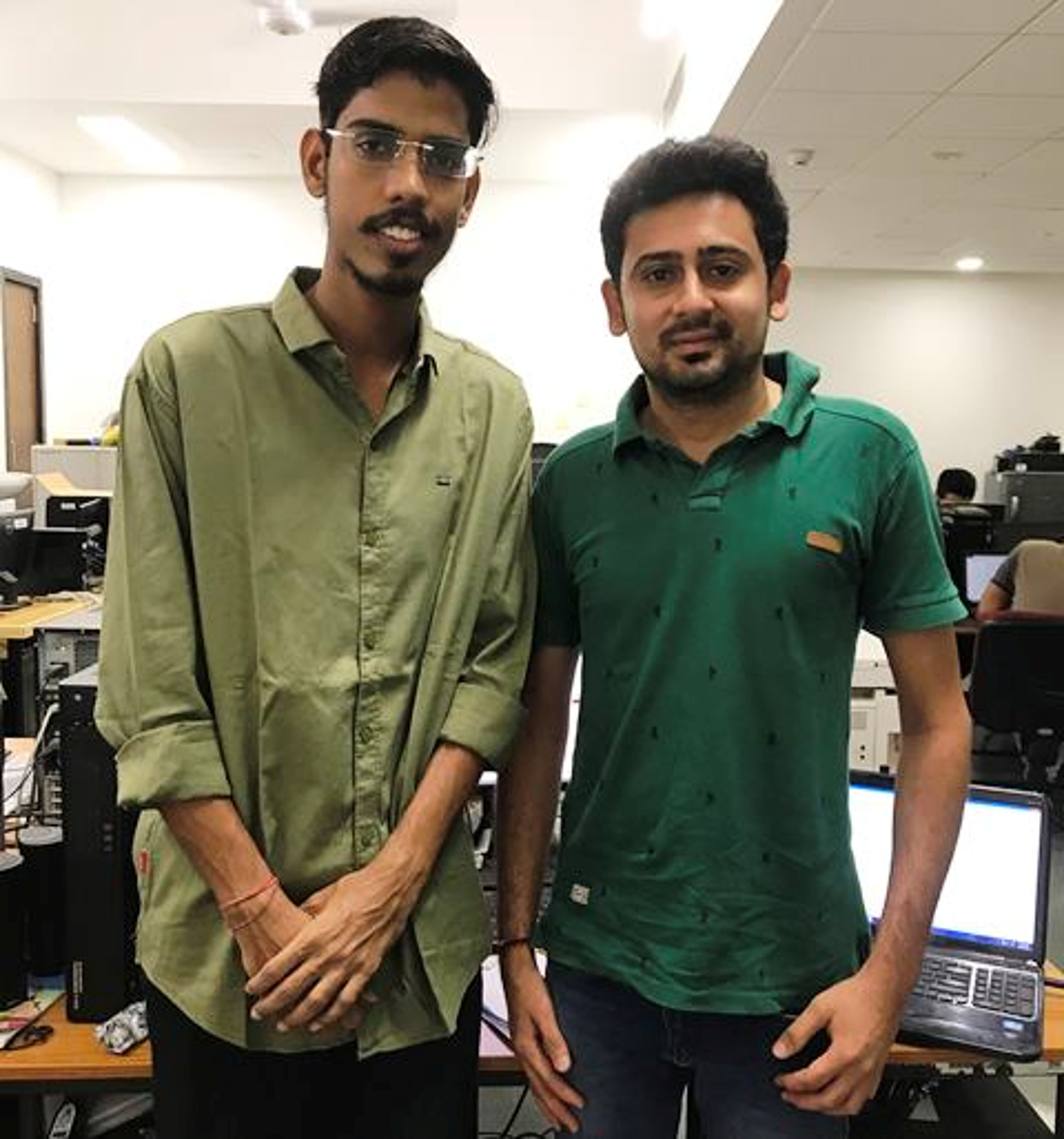 Members of the research team; Saran Aadhar and Harsh Shah!