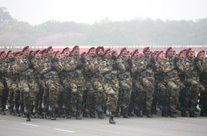 Army jawans taking part in Army Day parade, 2016 in New Delhi. Photo: Anil Shakya