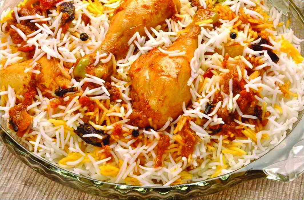 The rice biryani might have mercury and aluminium phosphide from tablets that are used as fumigants in rice bags and are poisonous. Photo: karimbiryani.com