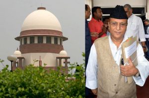 (L-R) Supreme Court (Anil Shakya) and Azam Khan (UNI)