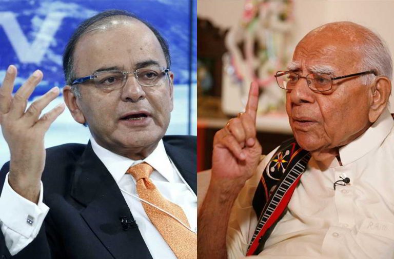 Jaitley’s claim on lost reputation gets election defeat rebuff from  Jethmalani