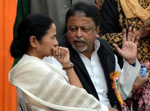 West Bengal CM Mamata Banerjee and TMC leader Mukul Roy. Photo: UNI