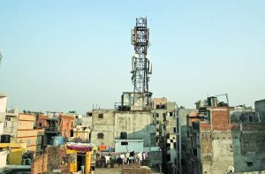 Many localities have cell phone towers but are they safe? Photo: Anil Shakya