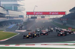 A file picture of Formula One race in India