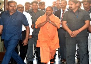 The slaughterhouse controversy was given to the new government on a platter. The UP CM gave it a political spin. Photo: UNI