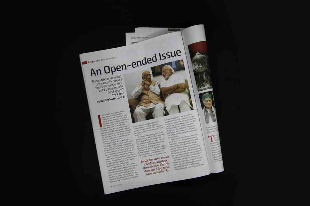 The snapshot of the article Babri Masjid case: An open-ended issue from India Legal magazine