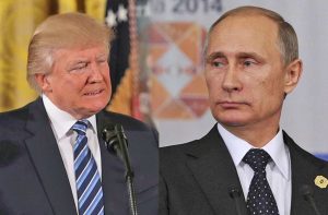 US president Donald Trump, Russian President Vladimir Putin. Photos: UNI