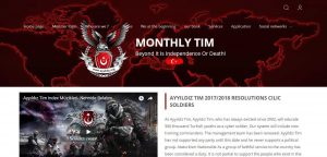 A garb of the news website which was hacked by the Ataturkism Nationalists