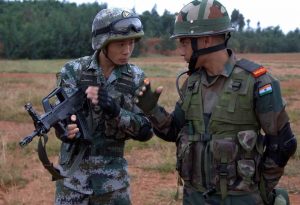 Soldiers of India and China during joint military exercise at Kunming in China (file picture). Photo: UNI