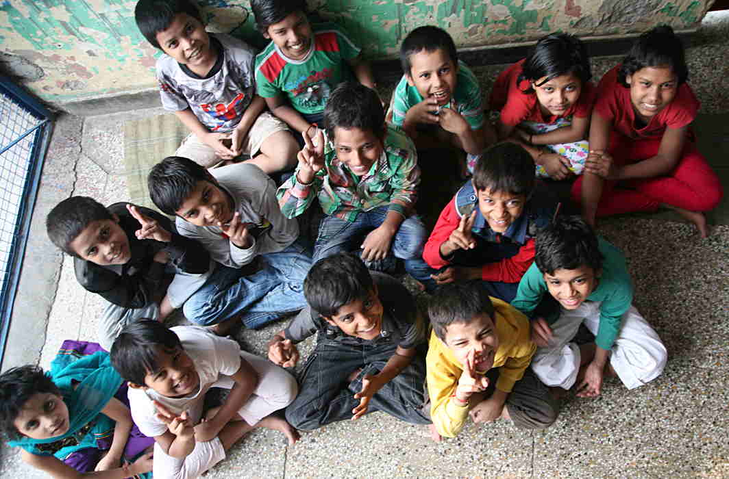 Above: A group of rescued children at a shelter home in Ghaziabad. Photo: Anil Shakya