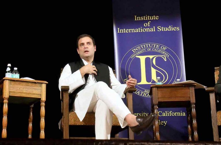 Rahul slams Modi’s policies at Berkley, but admits dynasties do run India