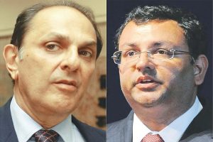 Nusli Wadia (left) was an independent director of the Tata group, and Cyrus Mistry (right) former chairman of the Tata group
