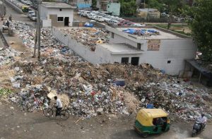 Above: A heap of garbage piled up in Geeta Colony, East Delhi (file picture). Photo: Anil Shakya