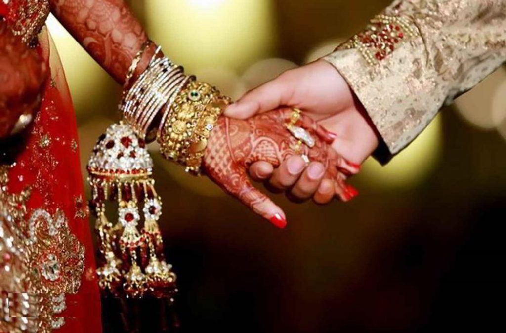 A representational picture of a Hindu marriage