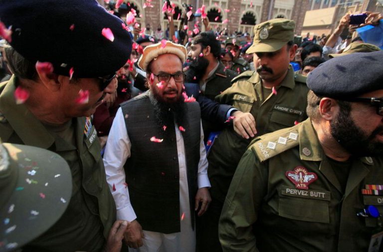 Hafiz Saeed walks free from house arrest, says will work for Kashmir’s “freedom”