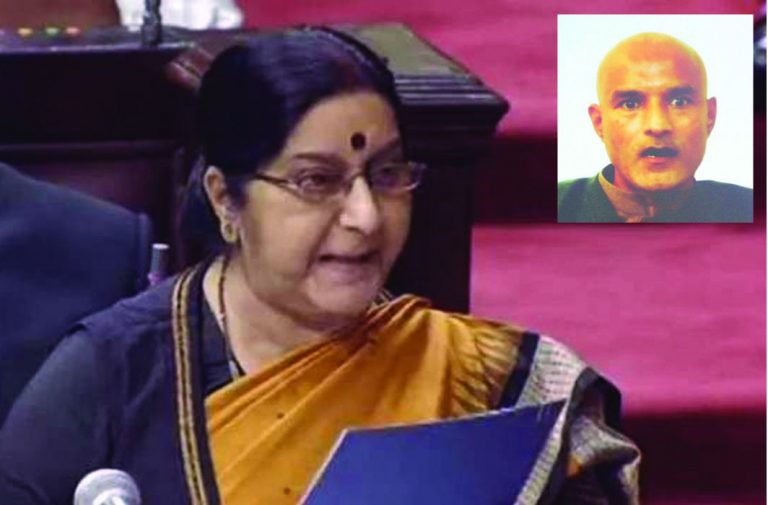 Ill-treatment of Jadhav’s family in Pak: Swaraj says India will take this to the ICJ