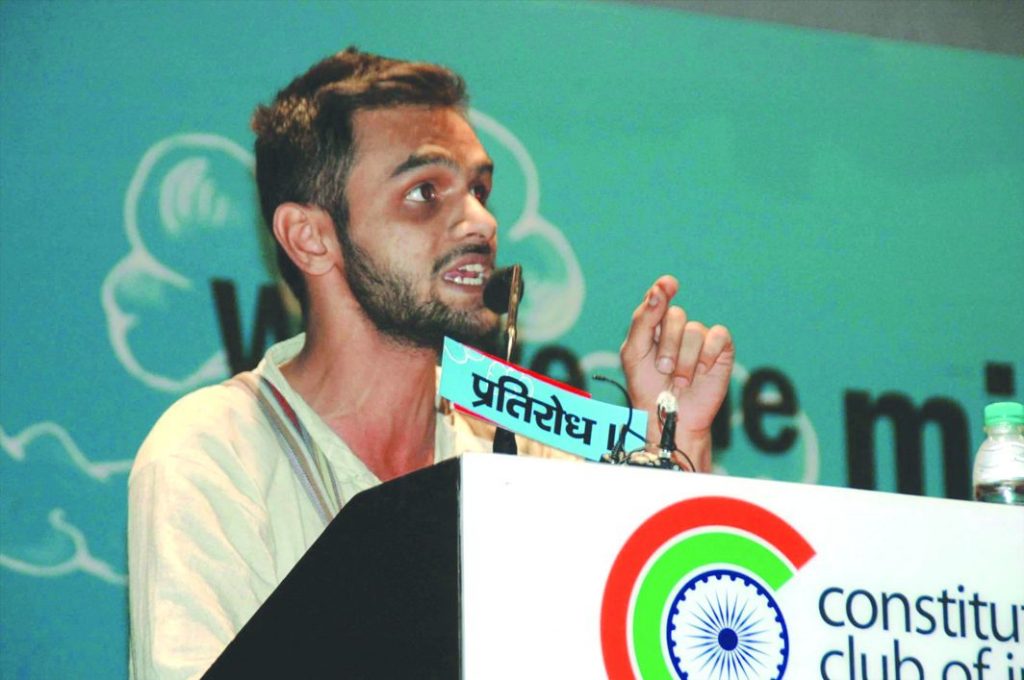 Umar Khalid, who was called a JeM sympathiser on TV, says he was picked on because of his Muslim name. Photo: UNI