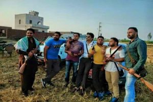 Lahoria group members, comprising mostly youngsters, posing with guns in Jalandhar/Photo: Facebook/Gounder gang