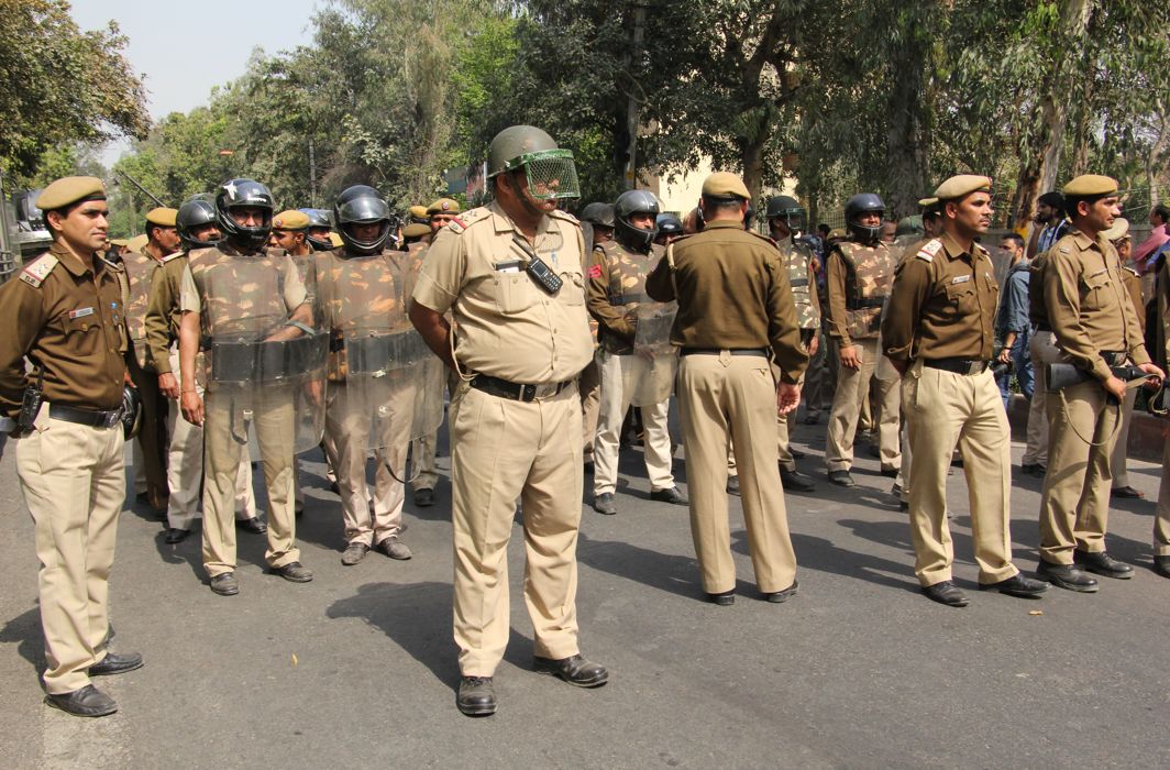 Delhi Police personnel confronting a protest (file picture)/Photo: Bhavana Gaur