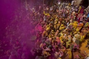 Widows in Vrindavan playing Holi (file picture).