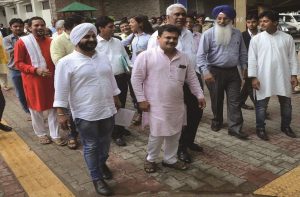 AAP MLAs leaving the Election Commission’s office (file picture)/Photo: UNI