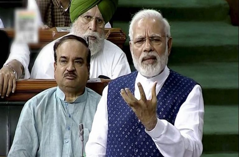 Modi blames Congress for Partition, injustice to Sardar Patel, muzzling democracy