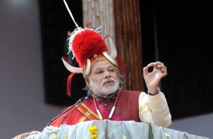 Prime Minister Narendra Modi in traditional Naga gear at the Hornbill Festival in Nagaland/Photo: UNI