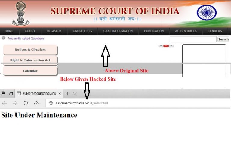 Supreme Court site allegedly hacked into