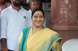 Union minister Sushma Swaraj was trolled for taking measures to ensure that interfaith couples get their passports/Photo: UNI