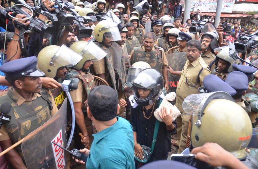 Rehana Fathima was among the women who tried to enter the Sabarimala temple/Photo: Kaviyoor Santhosh