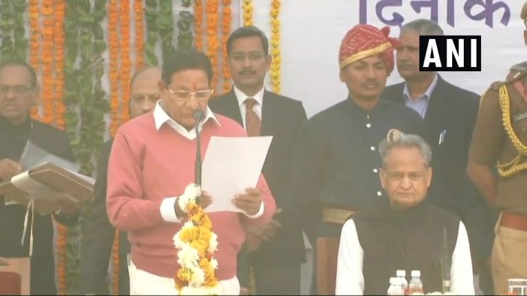 23 ministers take oath in Rajasthan cabinet