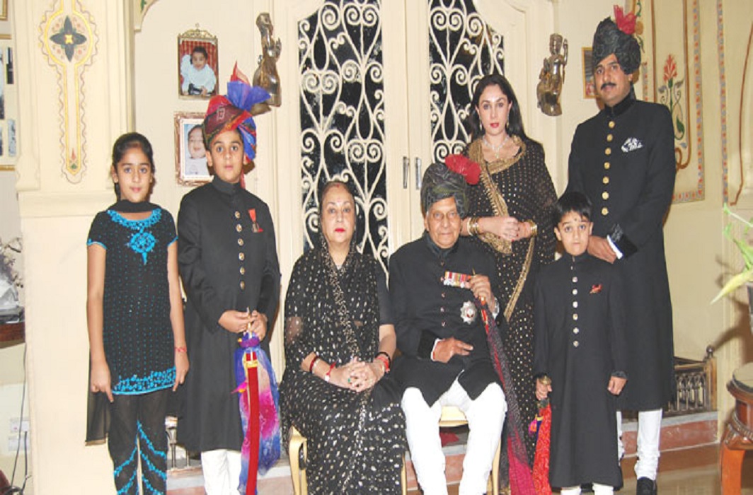 Members of the Jaipur royal family including Diya Kumari and her former husband, Narendra Singh Rajawat/Photo Courtesy: Facebook