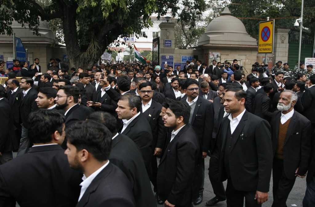 Advocates at the Patiala House Courts in New Delhi/Photo: Anil Shakya