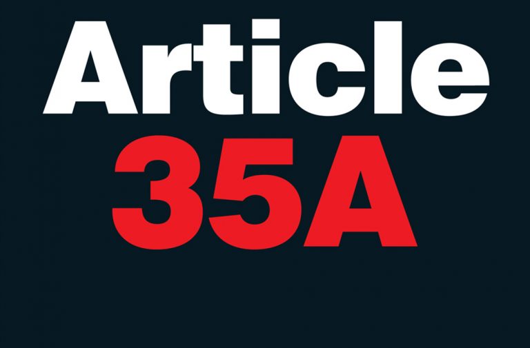 ARTICLE 35A – The Biggest Fraud On The Constitution