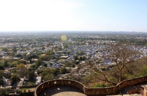 An aerial view of Chittorgarh city. The NGT ban on mining aims to improve the air quality/Photo: chittorgarh.com