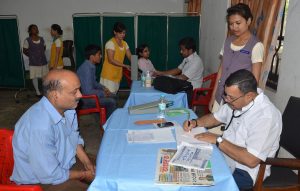 A free general health check-up camp organised by Dispur Hospital, Guwahati/Photo: UNI