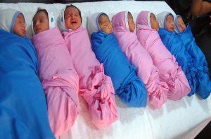 Babies born through in-vitro fertilisation at a fertility clinic in Ahmedabad/Photo: UNI