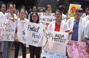 Doctors in several parts of India resorted to strikes and held protests in support of their counterparts in Kolkata/Photo: UNI
