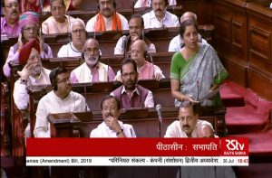 FM Nirmala Sitharaman justified the new CSR norms in the Companies (Amendment) Bill, 2019, in the Rajya Sabha