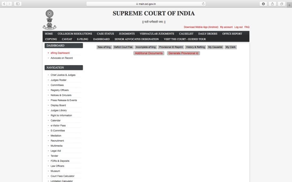 Judicial High Court Case Information Judges Supreme Court Case