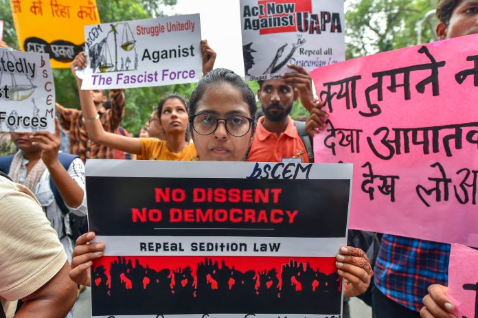 protest-against-sedition-laws-in-India