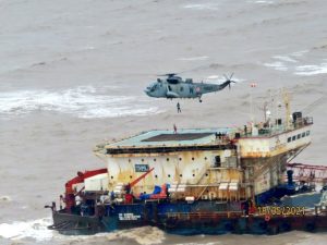 137 crew of GAL Constructor, which later ran aground off Mumbai, were rescued by IndianNavy & CoastGuard