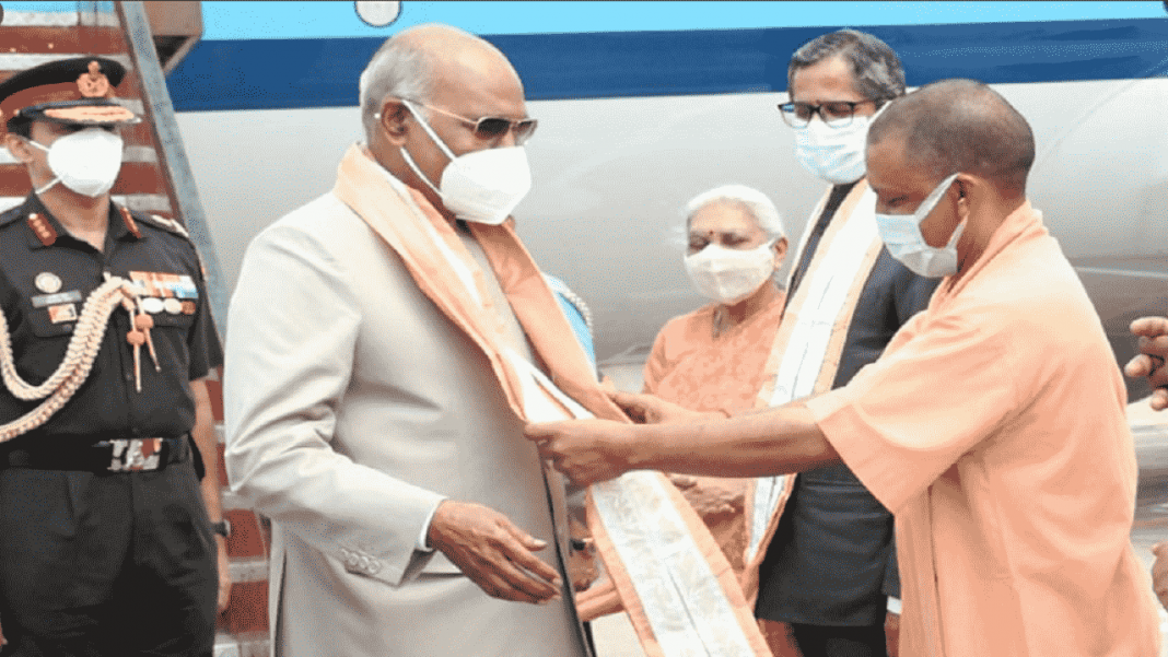 Yogi Adityanath with President Ram Nath Kovind
