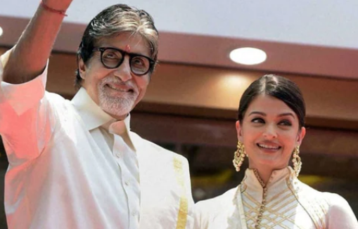 Aishwarya Rai Bachchan and Amitabh bachchchan