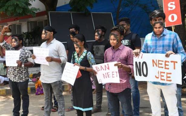 A protest against NEET in Tamil Nadu Twitter