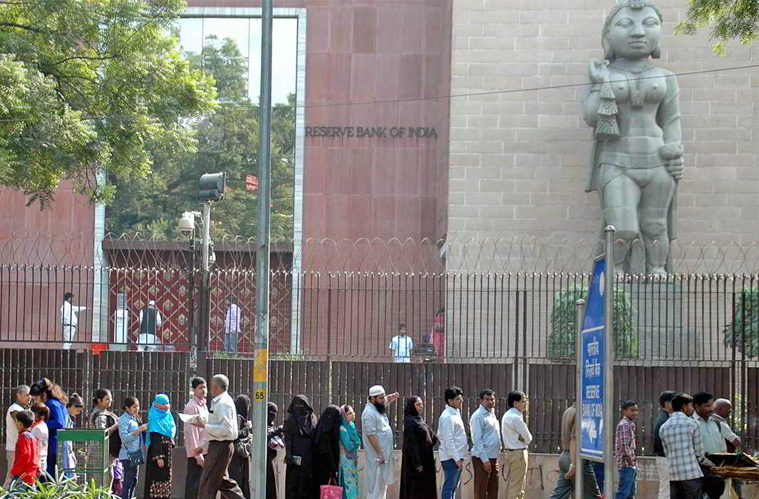 Reserve Bank of India New Delhi. Photo: UNI