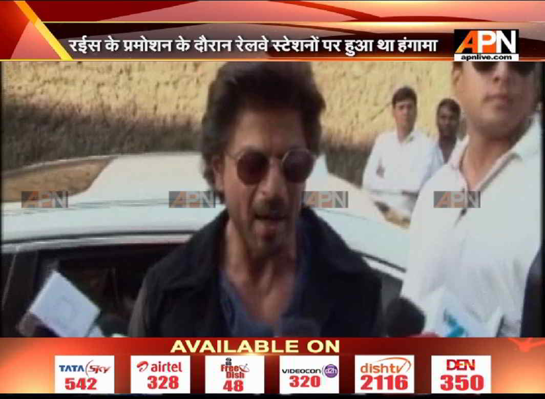 Shah Rukh booked for rioting and damaging railway property